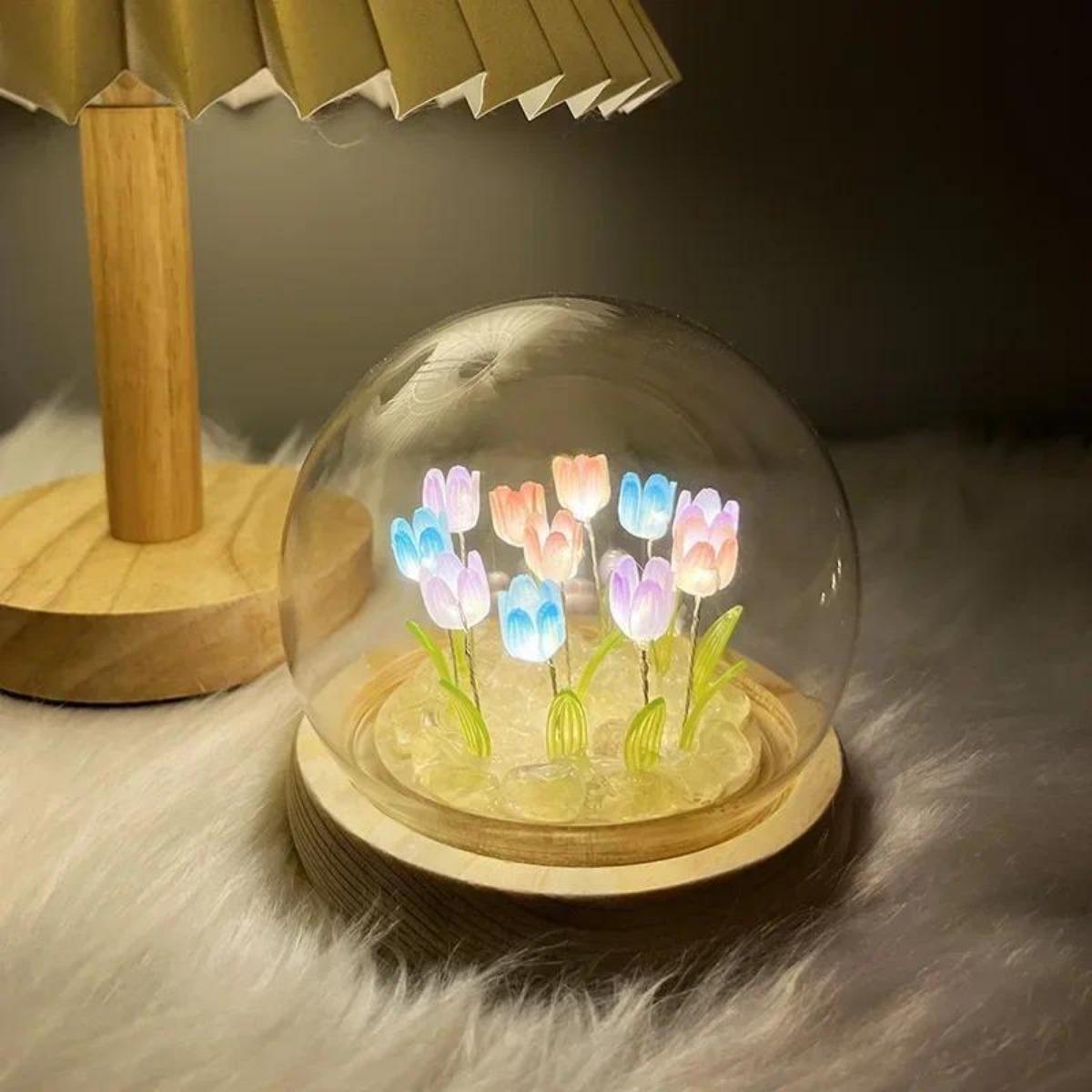 Bedroom Lighting Decor Ideas - 1 PC Handmade Tulip Night Light