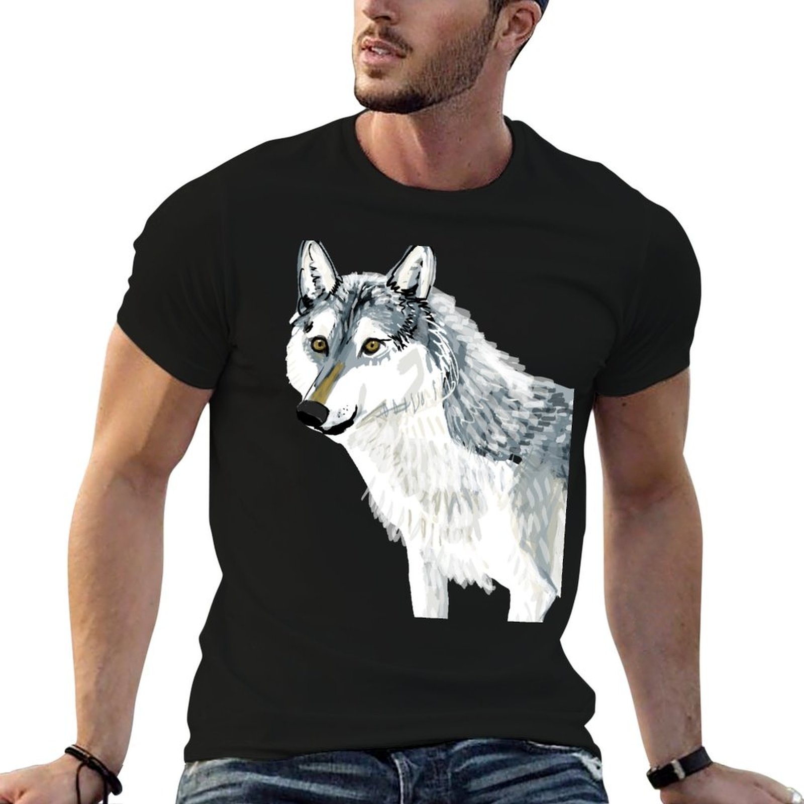 Alberta Lighting & Decor Reviews - Totem Alberta Wolf T-Shirt Casual Light