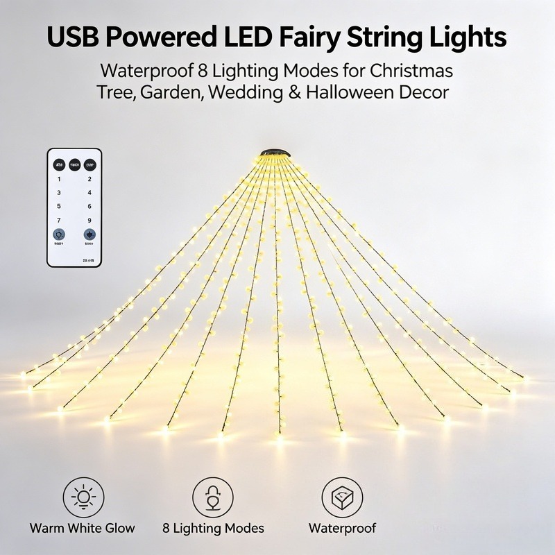 Lighting Decoration For Wedding - USB LED Fairy String Lights, Waterproof