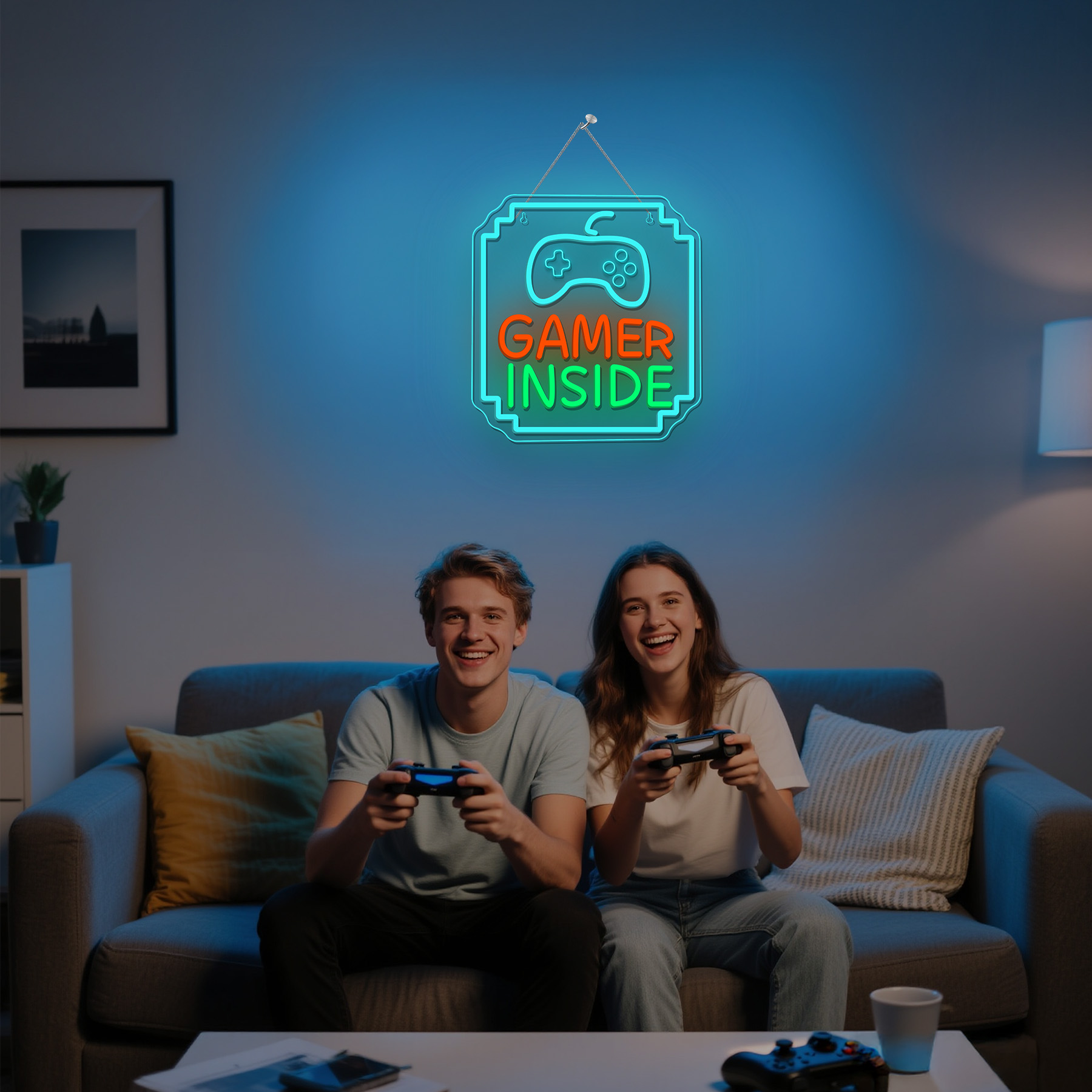 Bedroom Lighting Decor Ideas - Gamer Inside Neon Sign Dimmable Light