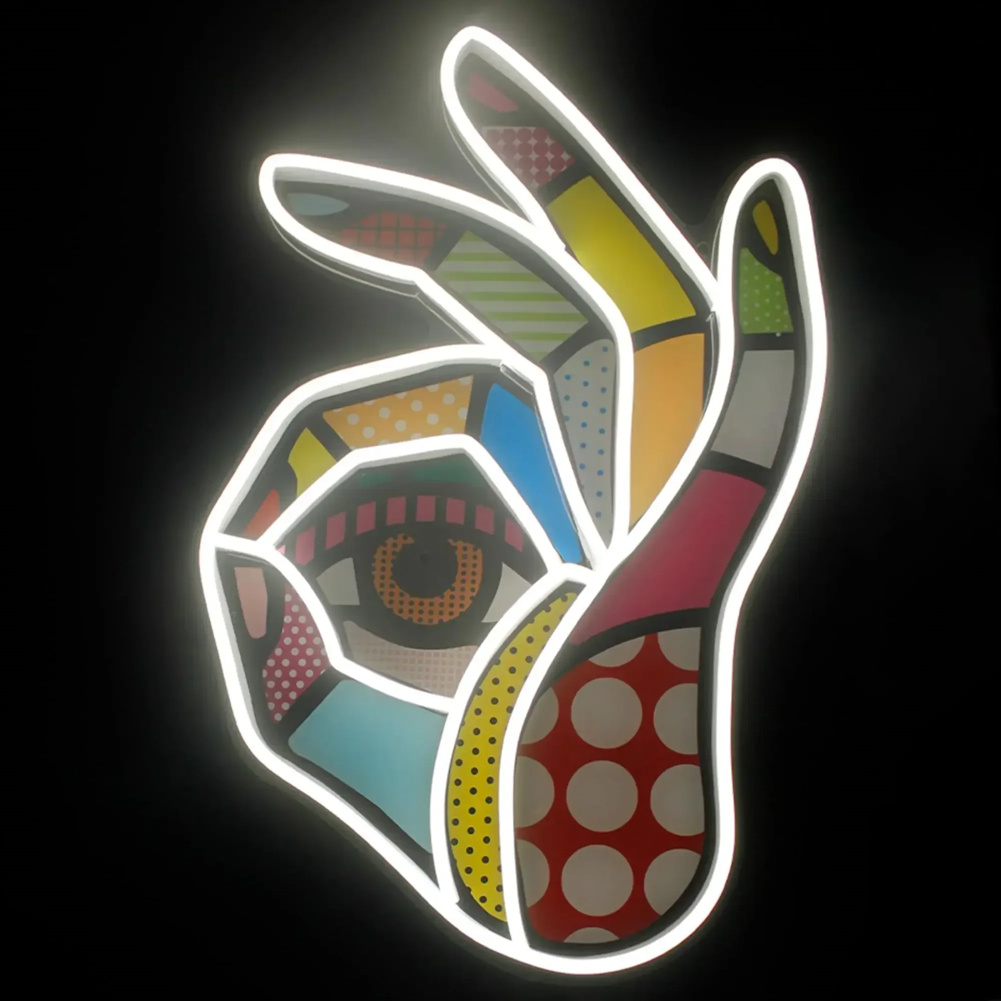 Ok Lighting Decor - Okay Neon Sign Printed OK LED