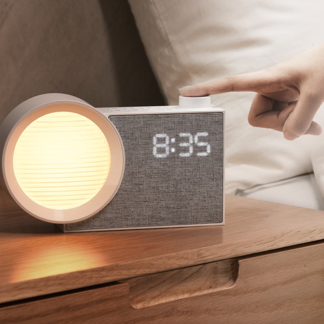 Lighting Decor For Bedroom - WILIT LED Night Light Alarm Clock