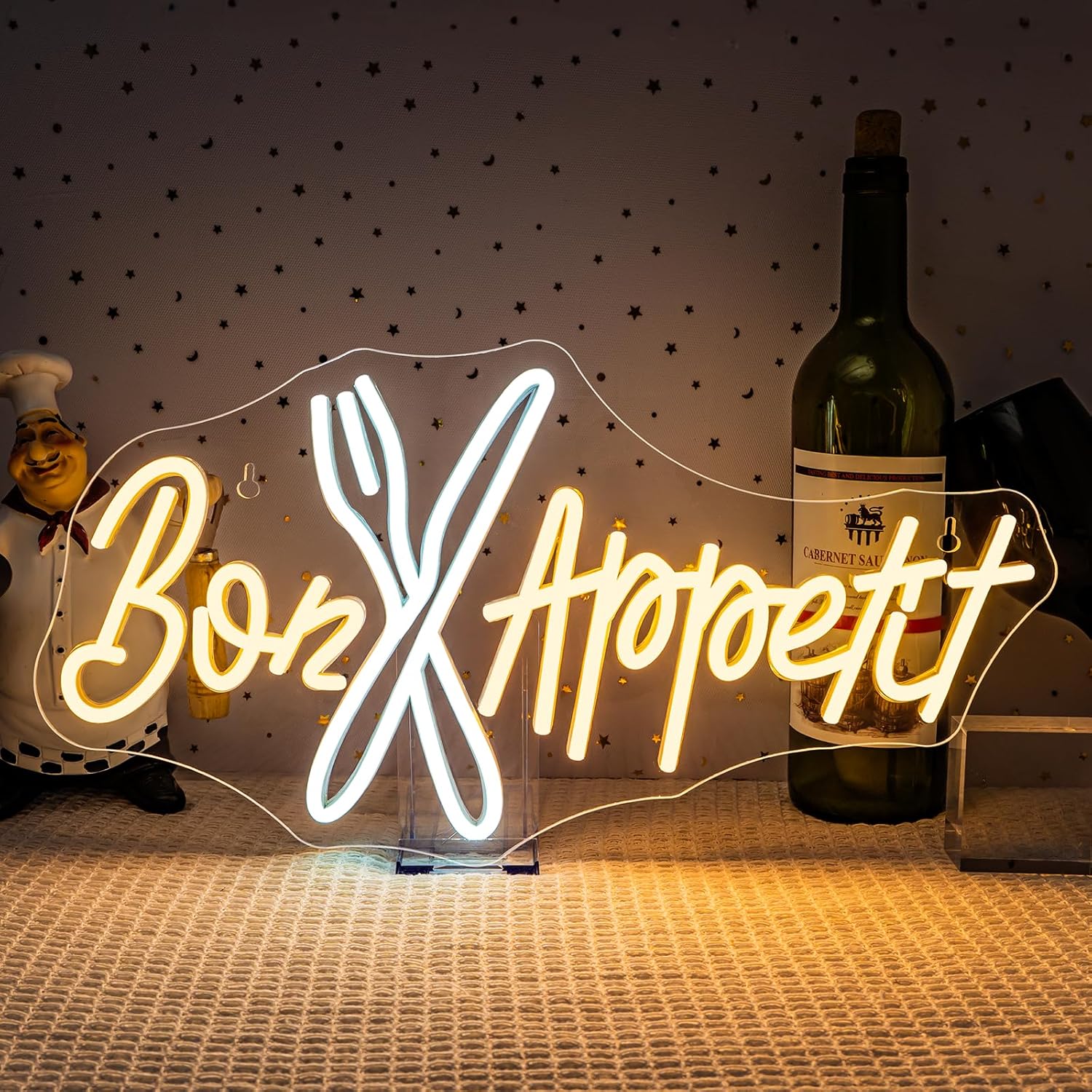 Bedroom Lighting Decor Ideas - Bon Appétit Neon Sign Good Appetite