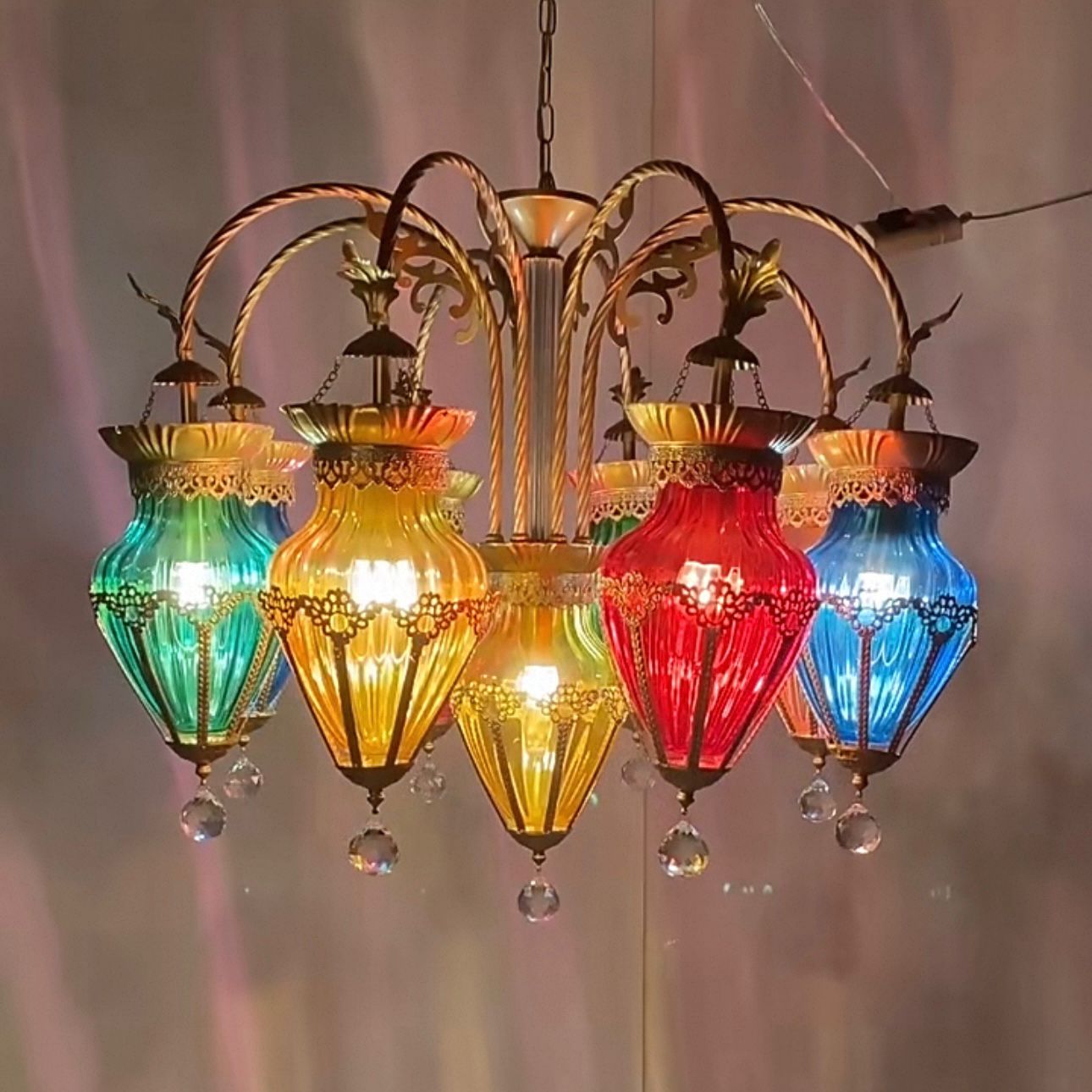 Ok Lighting Decor - new chandelier American Restaurant Club color