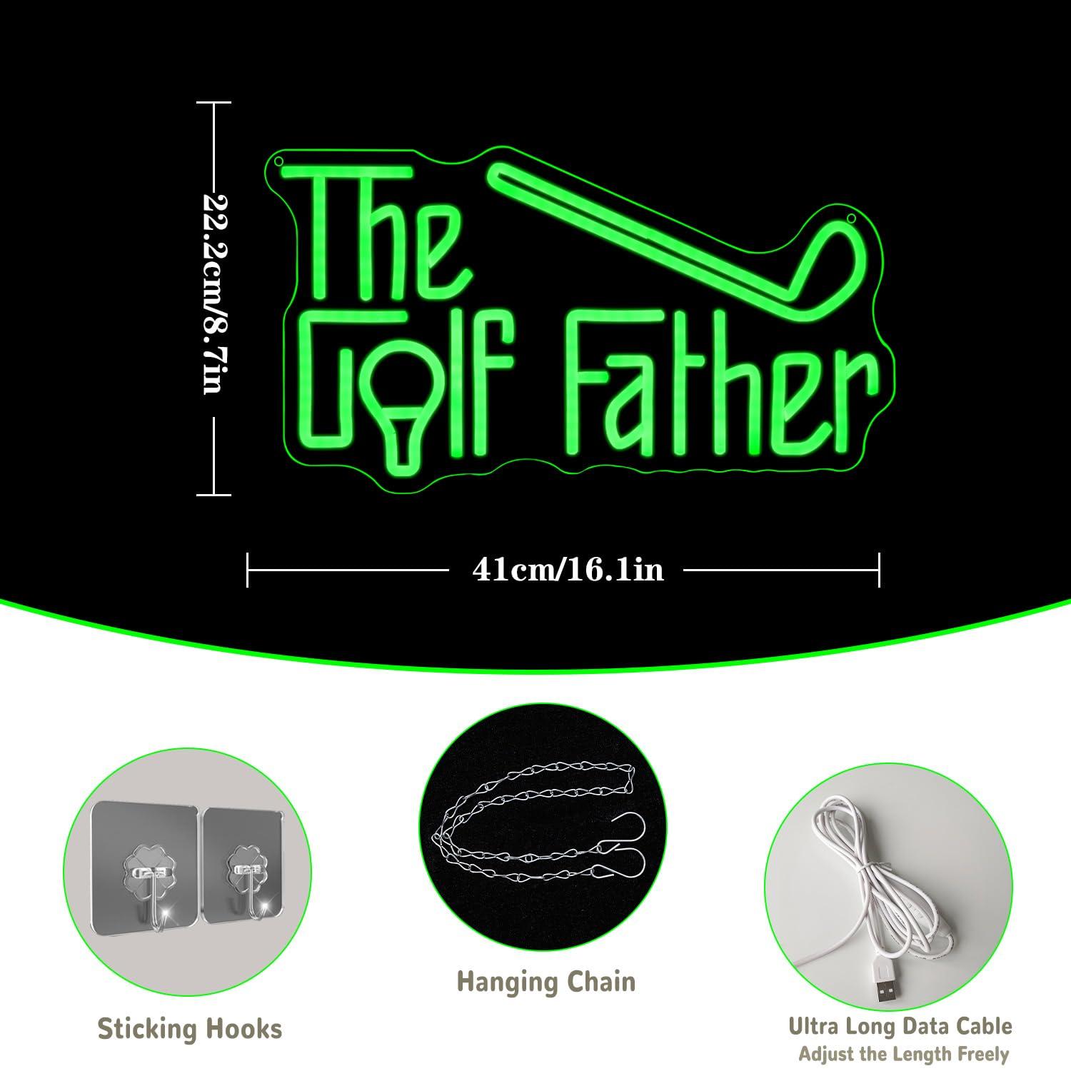 The Golf Father Neon Sign USB  - огляд і ціна Office Lighting Decor