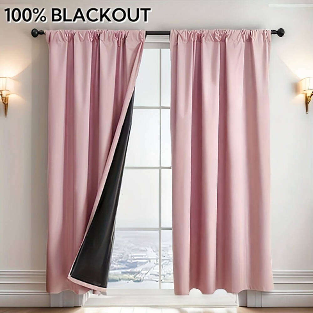 1pc 100% Blackout Curtain with - огляд і ціна Office Lighting Decor