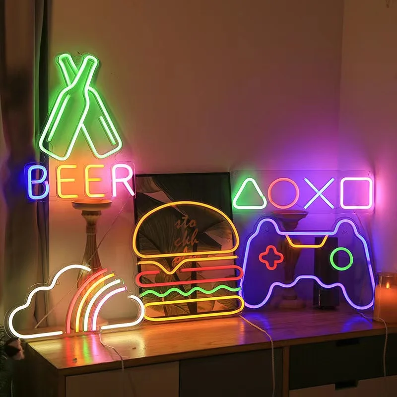Game Neon Night Light Signs fo - огляд і ціна Bedroom Lighting Decor Ideas