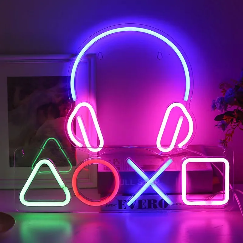Game Neon Night Light Signs fo - огляд і ціна Bedroom Lighting Decor Ideas