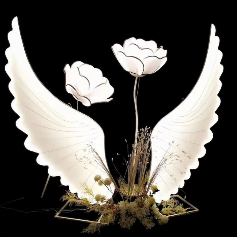 Glowing Angel Wings Light Prop - огляд і ціна Lighting Decoration For Wedding