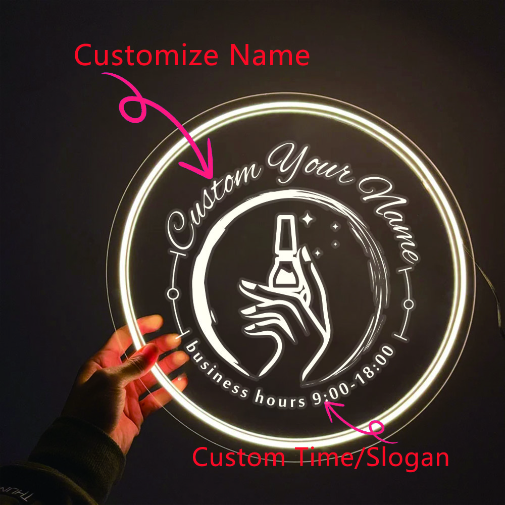 1PC Round Shape Nail Art Theme - огляд і ціна Lighting Decoration For Wedding