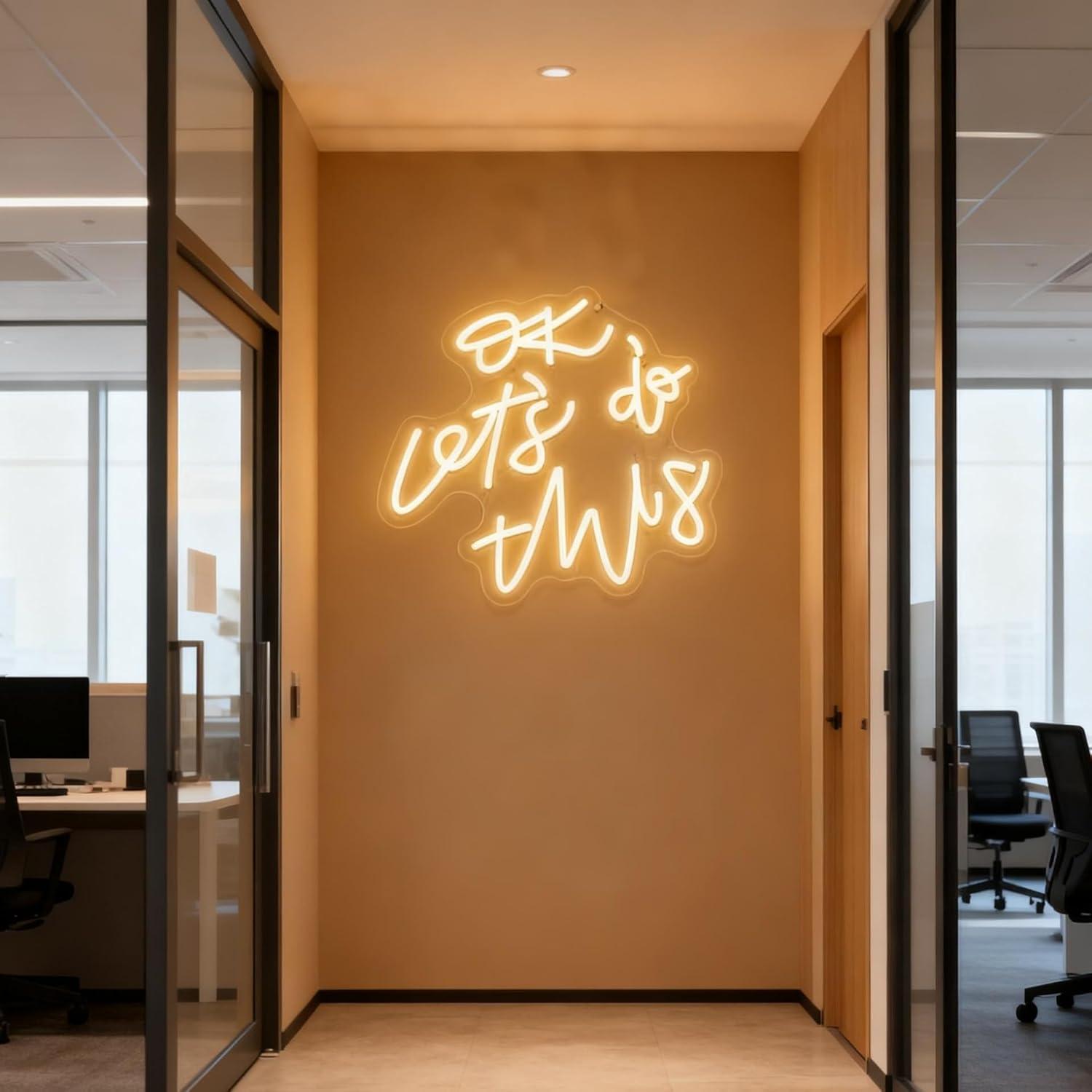 OK Let’s Do This Neon Sign Mot - огляд і ціна Ok Lighting Decor