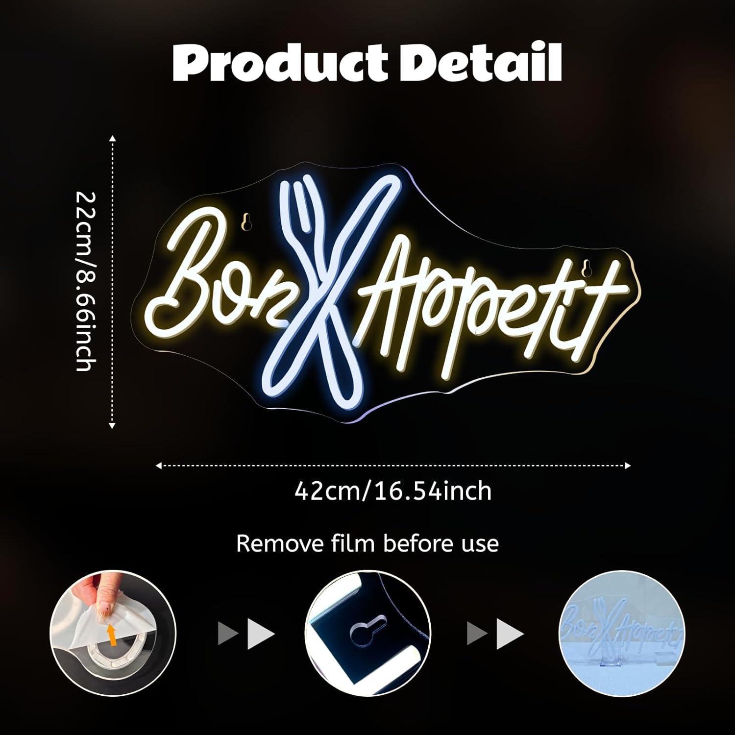 Bon Appétit Neon Sign Good App - огляд і ціна Bedroom Lighting Decor Ideas