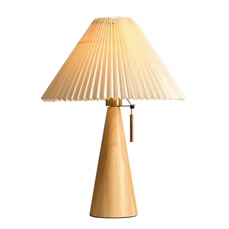 Retro Pleated Table Lamp Nordi - огляд і ціна Lighting Decor For Bedroom