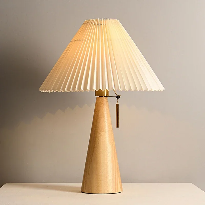 Retro Pleated Table Lamp Nordi - огляд і ціна Lighting Decor For Bedroom